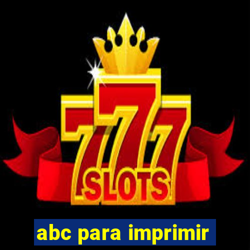 abc para imprimir